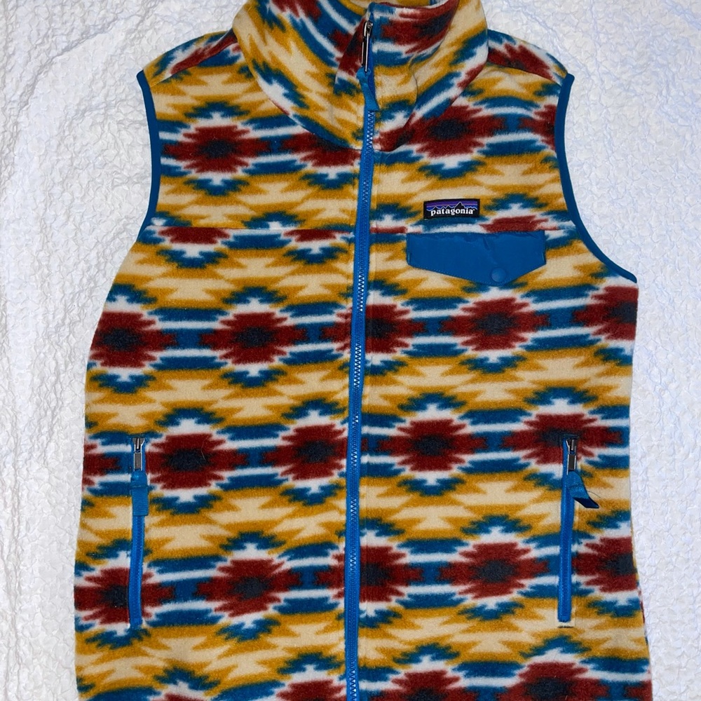 Patagonia Synchilla Aztec Tribal Print Fleece Vest